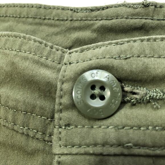 Boy Scouts of America uniform womens 8 army green cargo pants toggle legs hiking - Picture 10 of 11